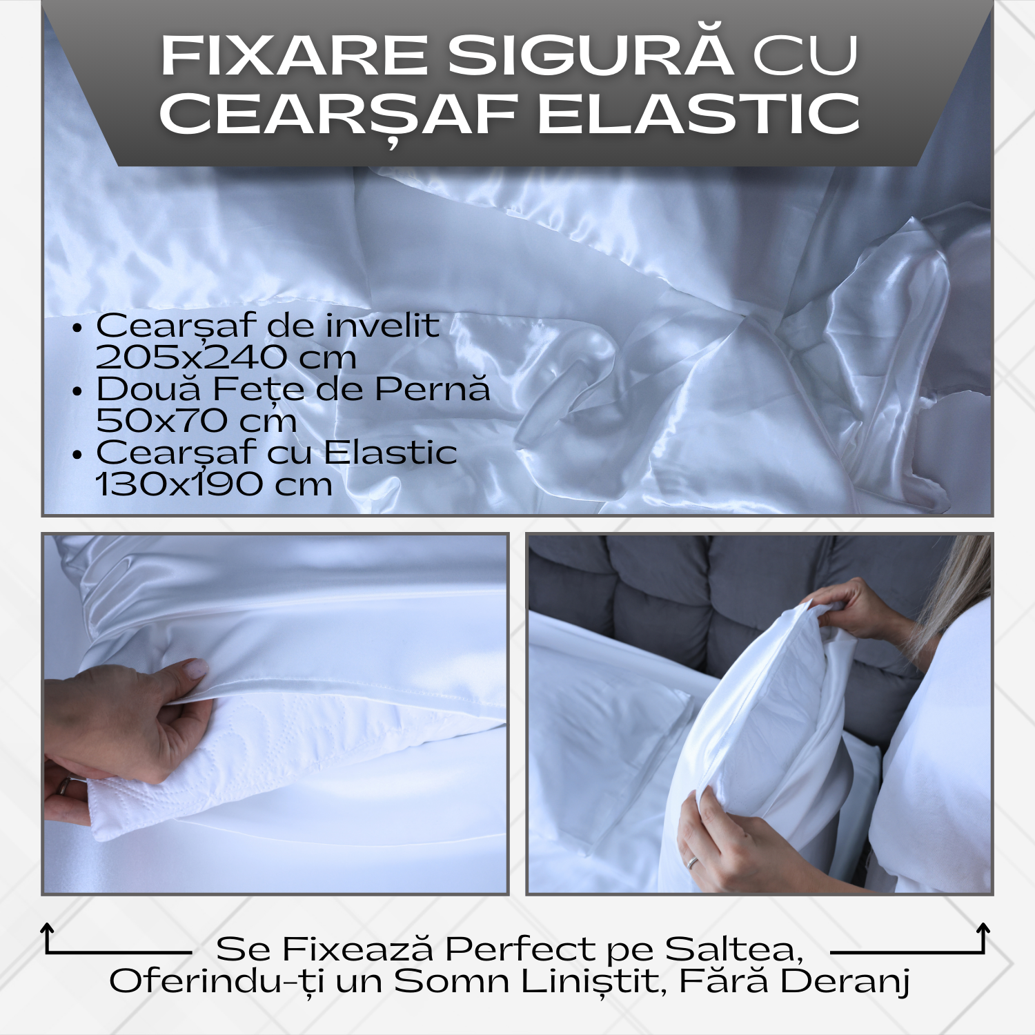 Set de Lenjerie de Pat din Satin – Rasfat si Eleganta pentru Nopti de Vis!