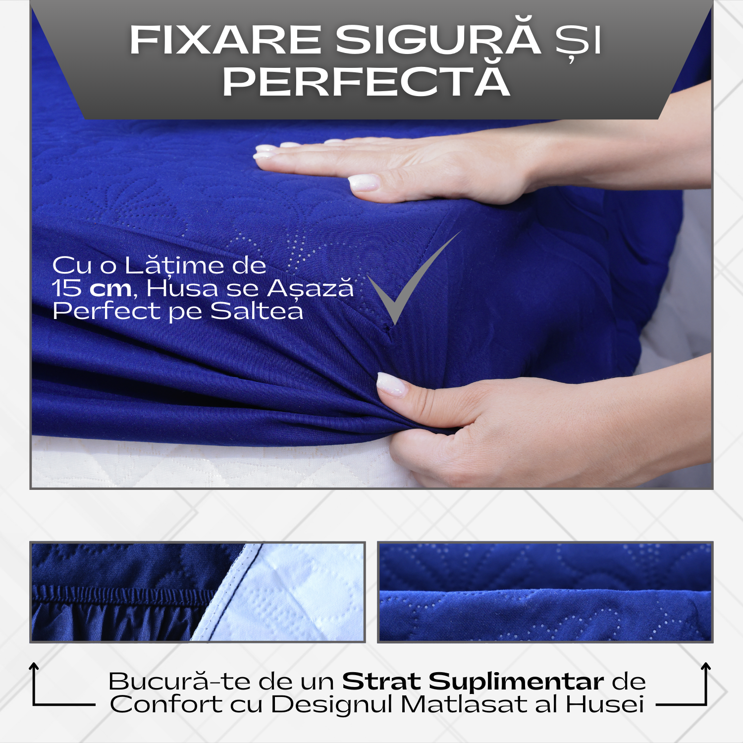 Protecție Impermeabilă pentru Salteaua Bebelușului, Albastră