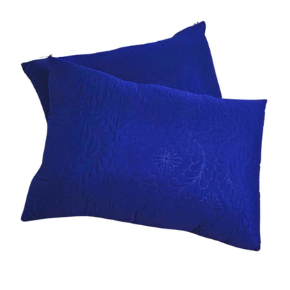 Set de 2 huse premium pentru protectia pernei, impermeabile si rezistente la umiditate, 50 x 70 cm, albastre