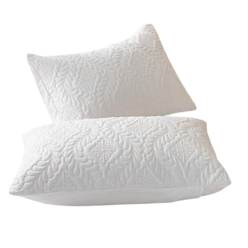 Set de 2 huse premium pentru protectia pernei, impermeabile si rezistente la umiditate, 50 x 70 cm, albe